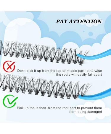 300 Pcs 20D D-Mix Individual Lash Clusters 9-16mm - DIY Eyelash Extensions for Dramatic Volume - Self Application at Home - Buy Online on SooperMarket.com