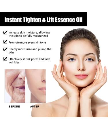 Instant Face Lift Essence Oil Vitamin C Serum For Face Face Serum For Women Anti Wrinkle Serum For Face Neck Eye Tightening & Lifting Hydrating Serum Pore Minimizer With Collagen Hyaluronic Acid - Buy Online on SooperMarket.com