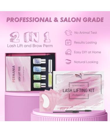 PERMANIA Lash Lift Kit - Professional Eyelash Perm & Brow Lamination for Beginners | Lasts Up to 6 Weeks | Salon-Grade Results - Buy Online on SooperMarket.com