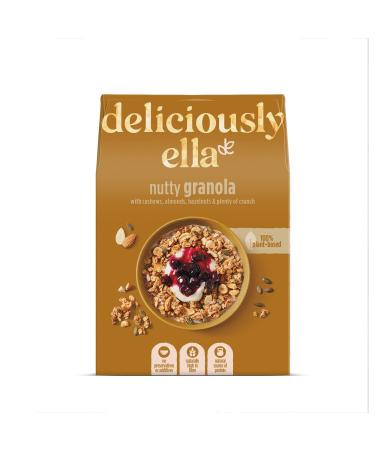 Deliciously Ella - Granola & Muesli Gluten-Free Vegan Friendly Healthy Breakfast (6 boxes) (Nutty Granola)
