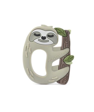 Loulou Lollipop Silicone Teether & Holder Clip Bundle - Sloth/Sweetheart Multi - Buy Online on SooperMarket.com