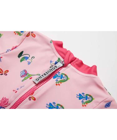 BONVERANO Baby Girls Long Sleeve Swimsuit UPF 50+ Toddler Bathing Suit | 18-24 Months Pink - Buy Online on SooperMarket.com