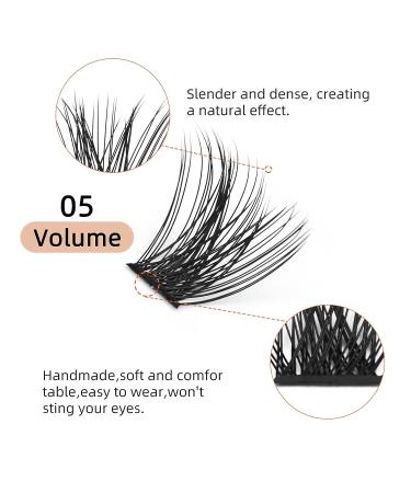 72 Pcs Mixed Length C Curl DIY Eyelash Extension Cluster Lashes - Volume Style D 8-16 - Buy Online on SooperMarket.com