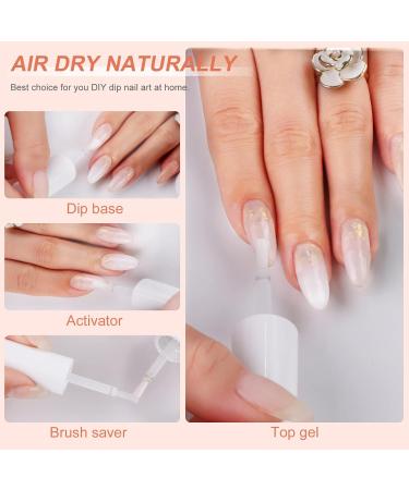 SAVILAND 12 PCS Dip Powder Liquid Set - 20 ml Nail Dip Liquid with Base Top Coat & Activator for French Nail Art | Ideal for Salon & Home Use - Buy Online on SooperMarket.com