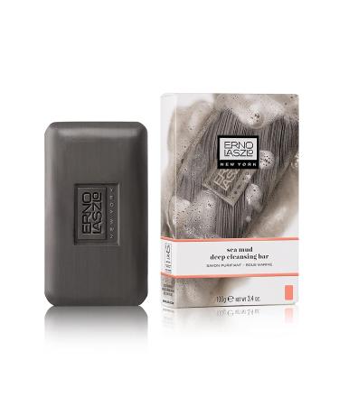 Erno Laszlo Sea Mud Deep Cleansing Bar Black | Charcoal Face Bar for Purifying, Unclogging Pores, and Absorbing Oil | 3.4 oz - Buy Online on SooperMarket.com