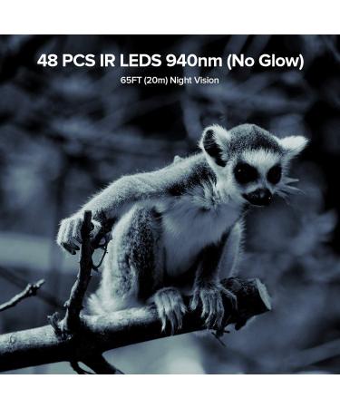 1520P 20MP Trail Camera with 120 Wide-Angle Motion Sensor, 0.2s Trigger Time, 940nm No Glow, IP66 Waterproof - Wildlife Game Camera for Monitoring - Green - Buy Online on SooperMarket.com