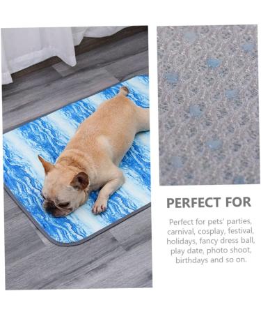 Balacoo Pet Mat Dog Mat Dog Cot Dog Bed Breathable Cooling Pad Wear-Resistant Cooling Mat Puppy The Dog S Sky-blue - Buy Online on SooperMarket.com
