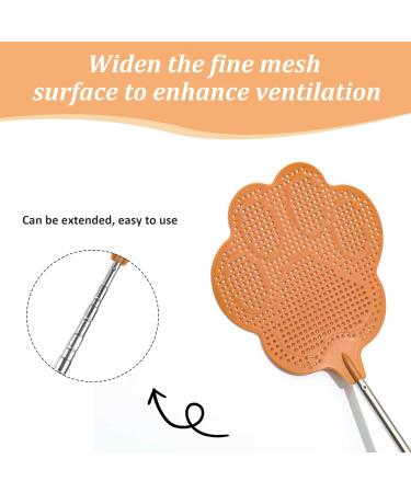 Fly Swatter for Indoors Extendable Fly Swatter 3Pcs Fly Swatter Manual Paw-Shaped Flyswatter Heavy Duty Fine Mesh PP Stainless Steel Fly Swatter for Indoors - Buy Online on SooperMarket.com
