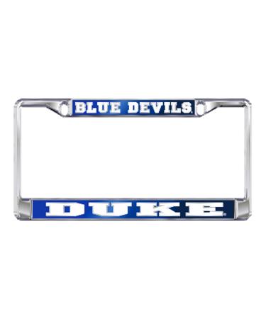 DUKE UNIVERSITY Chrome Blue Devils License Plate Tag Frame