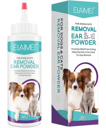Ear Powder for Pets | 30G Safe Efficient Healthy Ear Wash Powder - Odor Removal Pet Accessories Ear Cleaner for Pets Rabbits Dogs Bunnies Puchen - Buy Online on SooperMarket.com