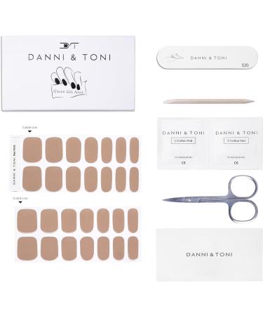 DANNI & TONI 28-Piece Semi-Cured Gel Nail Polish Strips Set - Allure Love | Salon-Quality Manicure Stickers - Buy Online on SooperMarket.com