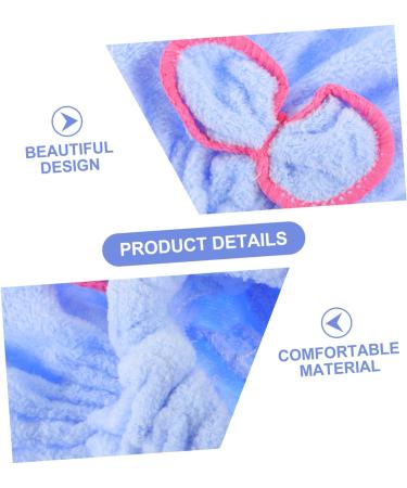 MAGICLULU 2pcs Elastic Shower Hair Ties Towel Shower Cap for Women Hair Drying Cap Shower Cap Hair Ties for Women Hair Bathing Cap Shower Cap for Hair Towel Take a Bath Child Dark Bluex2pcs mediumx2pcs - Buy Online on SooperMarket.com