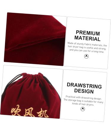 Healeved 6 Pcs Hair Dryer Storage Bag Travel Hair Dryer Blow Dryer Bag Drawstring Fabric Wine Bag - Buy Online on SooperMarket.com