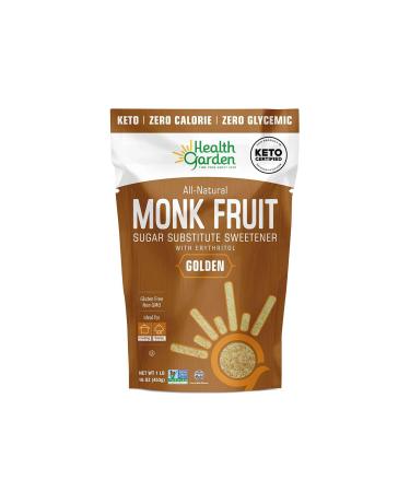 Health Garden All Natural Monk Fruit Sweetener Golden 16 oz (453 g)