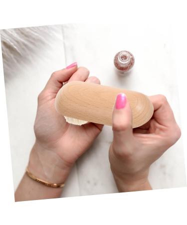 Gogogmee Nail Cleaning Brush Fingernail Brush Toenail Brush Portable Cleaning Brush Nail Scrub Brush Nail Brushes for Cleaning Toe Brush Nail Cleaner Brush Finger Nail Brush Beech - Buy Online on SooperMarket.com