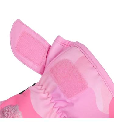 Kids Waterproof Mittens | Winter Thermal Fleece Lined Gloves for Ages 1-3 | Pink - Buy Online on SooperMarket.com