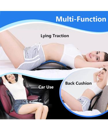 UniForU Back Stretcher Lumbar Stretcher Multi-Level Lumbar Stretching Device with Accupressure Points (Blue) - Buy Online on SooperMarket.com
