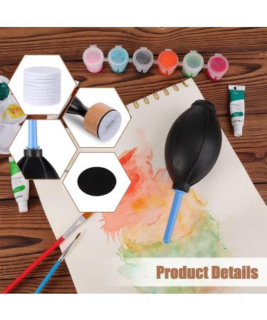 54-Piece Alcohol Ink Blower Set with Round Blending Tool and Air Blower - Perfect for Card Making and Painting - Buy Online on SooperMarket.com