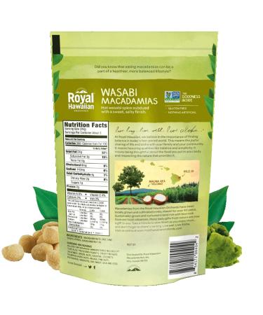 Royal Hawaiian Orchards Wasabi Macadamia Nuts 4 oz (Pack of 2) - Gluten-Free, Vegan, Non-GMO, Kosher - Buy Online on SooperMarket.com