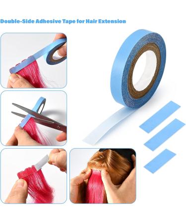 EHDIS Double Sided Hair Extension Tape 10mm x 3 yards with Plastic Scraper - Ideal for Hair Extensions, Lace Wigs, Toupees, and Hair Wefts - Buy Online on SooperMarket.com