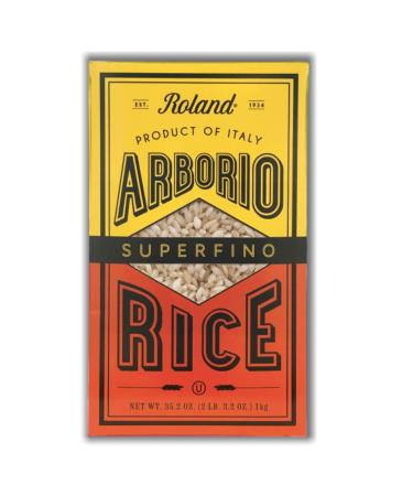 Roland Foods Arborio Rice, Superfino, 35 Oz Pack of 5 2.2 Pound (Pack of 5)