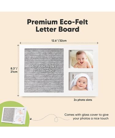 Felt Letter Board Baby Keepsake - Gender Reveal Gift - Ultrasound Picture Frame - Buy Online on SooperMarket.com