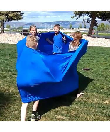 Buy Blue Training Wheels Tube Stretch Fabric Elastic Cloth Ring for Leisure Sports - 400x88cm - International Shipping Available - Buy Online on SooperMarket.com