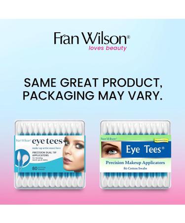 Fran Wilson EYE TEES COTTON TIPS 80 Count (1 Pack) - Precision Makeup Applicator Double-sided tees with Pointed and Rounded Ends for Perfect Blending Effective Cleaning and Precise Touch-ups Blue 45 - Buy Online on SooperMarket.com