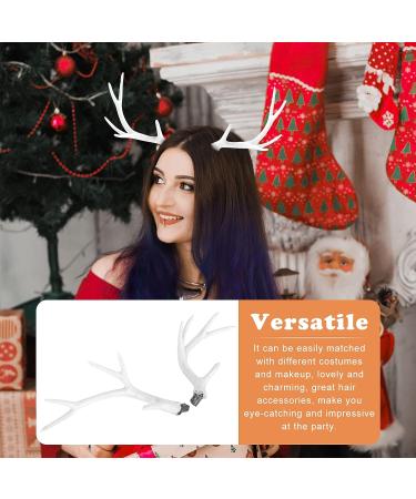 Bestoyard Deer Antler Headband - Halloween Reindeer Horn Headpiece for Women/Girl Cosplay - Buy Online on SooperMarket.com
