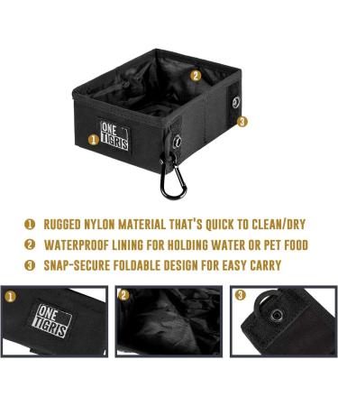 Oneigris Foldable Dog Bowl 1.4L | Travel Drinking Bowl for Dogs | Perfect for Training & Outdoor Activities | Eco-Friendly Reusable Packaging - Buy Online on SooperMarket.com