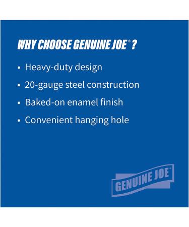 Genuine Joe Heavy-Duty Metal Dustpan 58143 - Durable Cleaning Tool for Home and Commercial Use - Buy Online on SooperMarket.com