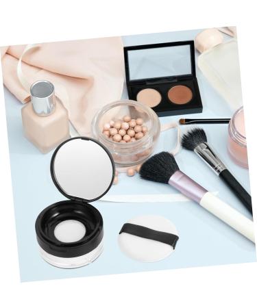FOYTOKI 2pcs Elastic Mesh Loose Powder Box DIY Powder Case Travel Powder Case Makeup Powder Case Abs Black - Buy Online on SooperMarket.com