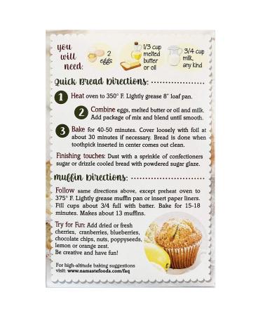 Namaste Foods Organic Gluten Free Quick Bread & Muffin Mix - 16oz | Allergen-Free & Healthy Baking - Buy Online on SooperMarket.com