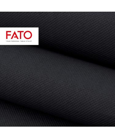 FATO Disposable Black Paper Napkins - Soft & Eco-Friendly 40 Pack 38x38cm 2-Layer FSC Certified - Buy Online on SooperMarket.com
