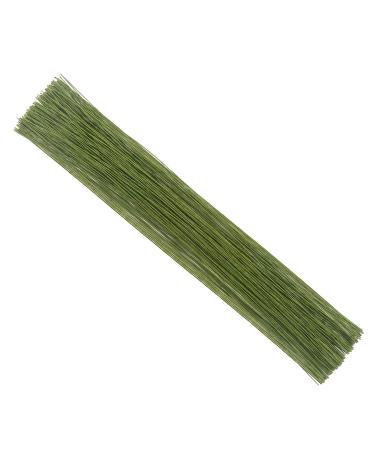 CCINEE 24 Gauge Dark Green Floral Wire Stem for Flower Arrangement Craft Supply 16 Inch 200PCS 24 Dark Green