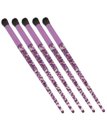 5-Piece Purple Handles Makeup Brushes Set Eye SHADOW Nose Concealer Brush Beauty Tools
