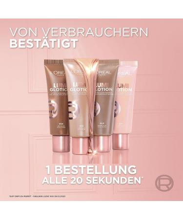 L'Or al Paris Liquid Highlighter for Face & Body - Glycerin & Shea Butter Perfect Match Lumi Glotion Natural Glow Enhancer 903 Medium Glow 40 ml - Buy Worldwide! - Buy Online on SooperMarket.com
