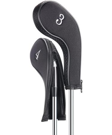 Sword & Shield Neoprene Zipper Golf Club Iron Head Covers - Set of 10, Black - Buy Online on SooperMarket.com