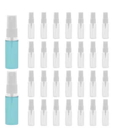 Belle vous 30 pieces Small 20 ml atomizer spray bottle Fine pump spray bottle with lid - refillable leak -safe plastic bottle for cleaning for perfumes essential oils - travel size BVOUS -MSB -1