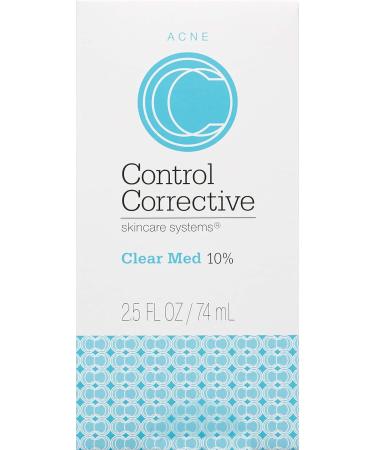 CONTROL CORRECTIVE Clear Med 10% Acne Treatment Lotion - 2.5 Oz | Benzoyl Peroxide & Sulfur Formula for Breakouts | Kills Acne Bacteria, Dries Blemishes - Buy Online on SooperMarket.com
