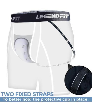 Legendfit Men's Sliding Shorts with Cup | Athletic Compression Shorts - Buy Online on SooperMarket.com
