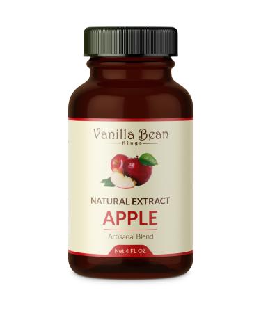 Natural Apple Extract for Baking and Flavoring - 4 OZ - Premium Quality Natural Flavors for Baked Goods, Desserts, & Cooking