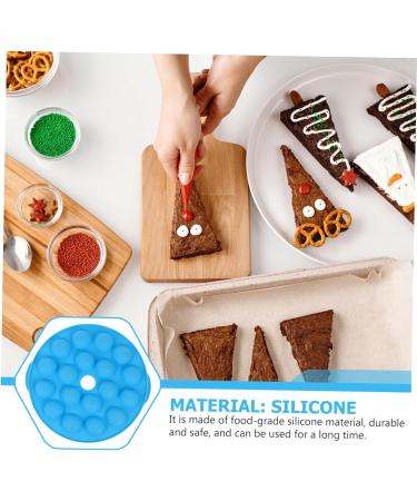MAGICLULU 2 Pcs 18 Lollipop Mold Cake Trays Silicone Candy Molds 18-Hole Silicone Lollipop Cake Mold Silicone Mould Soap Molds Silicone Molds Cake Maker Baking Supplies Silica Gel Round Bluex2pcs 25X25X4cmx2pcs - Buy Online on SooperMarket.com