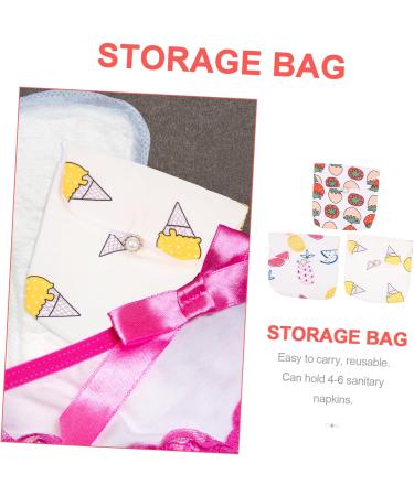 3pcs Healeved Napkin Storage Bag Set - Portable Hygiene & Makeup Pouch for Travel - Buy Online on SooperMarket.com