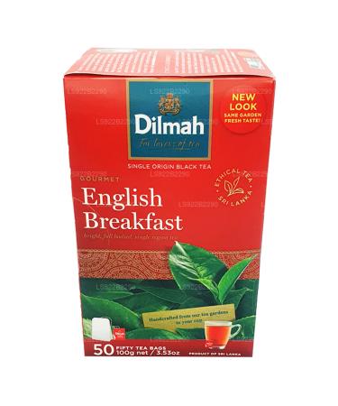 Dilmah English Breakfast Ceylon Tea - 50 Tea Bags 100g