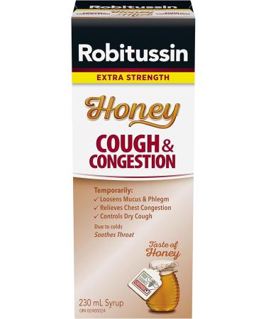 Robitussin Extra Strength Honey Cough & Congestion Syrup 230 mL - Buy Online on SooperMarket.com