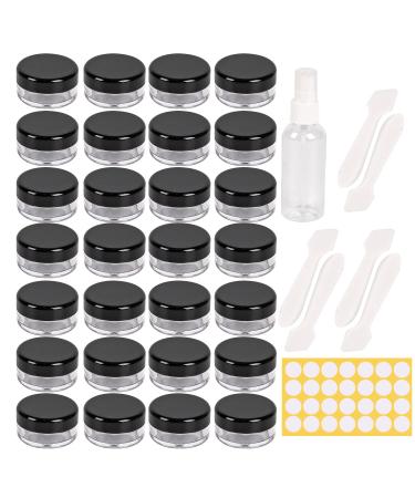70 pieces jars jars 5ml jars with lids jars for lip balm jars small jars for lip balm mini cream jar empty cream jars ointment jars cosmetic jars cosmetic jars 70 x 5ml black