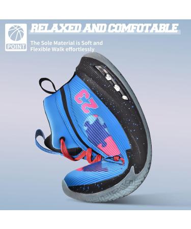 Buy ASHION Children's Basketball Shoes - Dark Blue Boys Sneakers | Indoor Tennis Shoes 37 EU - International Shipping Available - Buy Online on SooperMarket.com