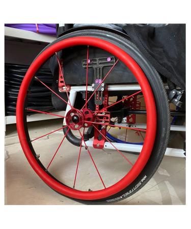 Wheelchair Push Rim Covers Wheelchair Cover Wheelchair Accessories Wheelchair Push Rim Covers Wheelchair Hand Push Protective Sleeve for Improve Grip (Color : Red Size : 22inch) 22inch Red