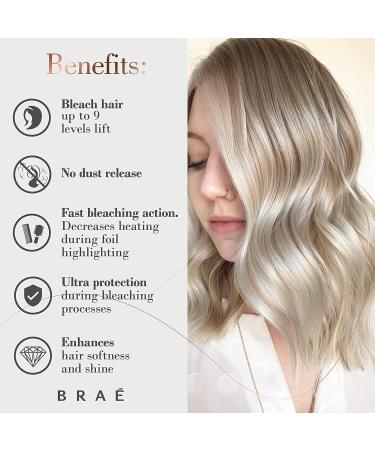 Brae Wanna Be Blond Bleach Powder - Collagen-Rich Formula for Safe & Conditioning Lightening Results - Buy Online on SooperMarket.com
